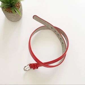 Red Leather Belt